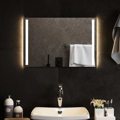 vidaXL Espejo de baño con LED 60x40 cm (1/4)
