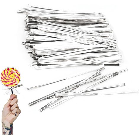 760 attaches métalliques réutilisables pour sacs à pain, bonbons, gâteaux et articles de fête (1/5)