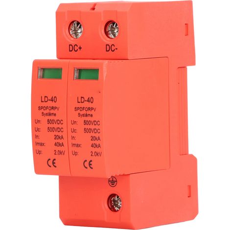 Parafoudre photovoltaïque LD-40, 2 pF, 20-40 kA, 500 V CC (1/5)