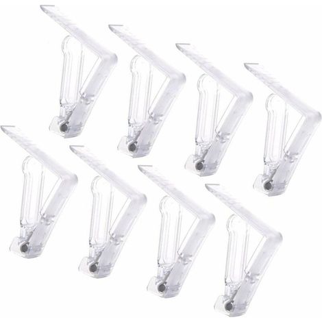 20 pinzas de plástico para mantel, pinzas fijas para mantel con resorte, pinzas transparentes para mantel de jardín, pinzas antideslizantes, pinzas ajustables para exteriores (1/5)