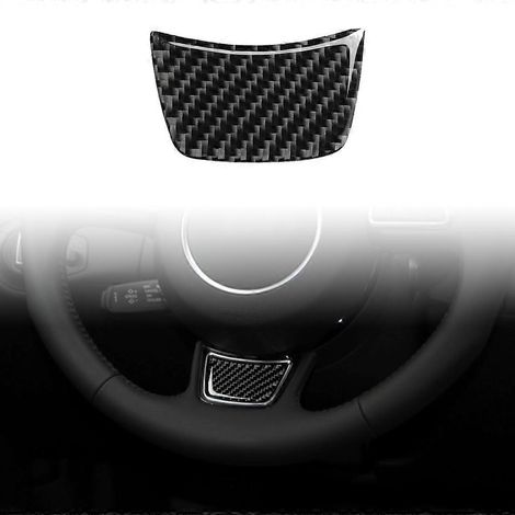 Autocollant de volant en fibre de carbone pour Audi A6, C7, A7, A4L, A3, Q3, Q5, Allroad et Sportback (décoration automobile). (1/5)