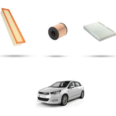 Kit tagliando 3 filtri compatibile con Citroen C4 II 1.6 81kw dal 2010 (1/5)