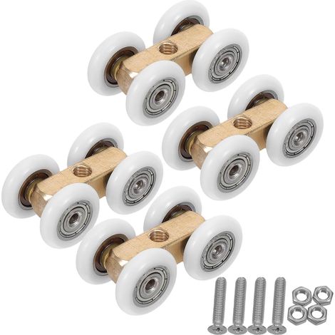 pour porte de douche coulissante NUOBESTY lot de 4 (1/5)