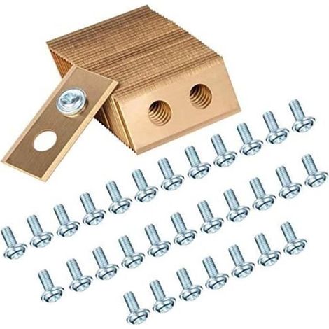 Lames de Rechange - Worx - Landroid - 30 pièces - Acier inoxydable - Revêtement en titane (1/4)