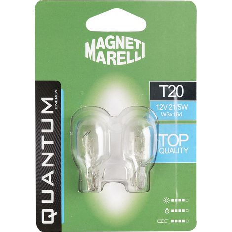 Magneti Marelli T20 coppia di lampadine auto 12V 21/5W attacco W3x16d (1/3)