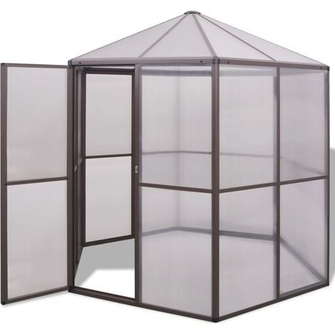 Gewächshaus Aluminium 240×211×232 cm