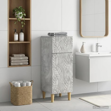 Beyamis Meuble de rangement de salle de bain  Gris béton (1/5)