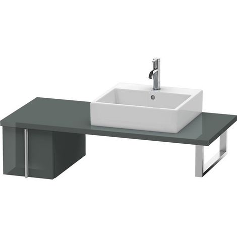 VERO Mobile Consolle Bassa 285x300x518mm Grigio Doloaveci Lucido