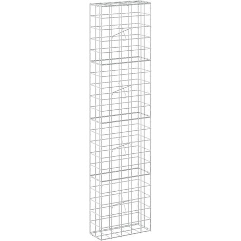 Gabione mit 5 mm Draht und 10x10 cm Maschen 50x20x200 cm vidaXL (1/5)