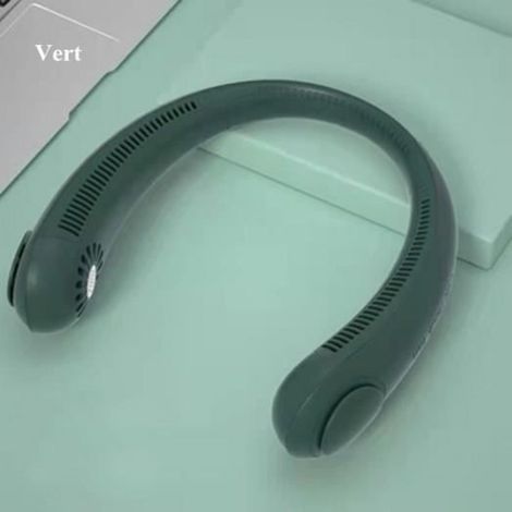 Ventilateur De Cou - USB Rechargeable - 2400 mAh - Silencieux - Pour Activités En Extérieur Et Bureau - 1 Pièce (1/4)