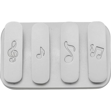 Curseur Haptique Magnétique Anti-Stress Léger Détachable en Métal Fidget Slider Clic Haptique Argenté (1/5)