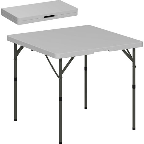 34/74cm Folding Camping Table, with Handle - Grey (1/5)