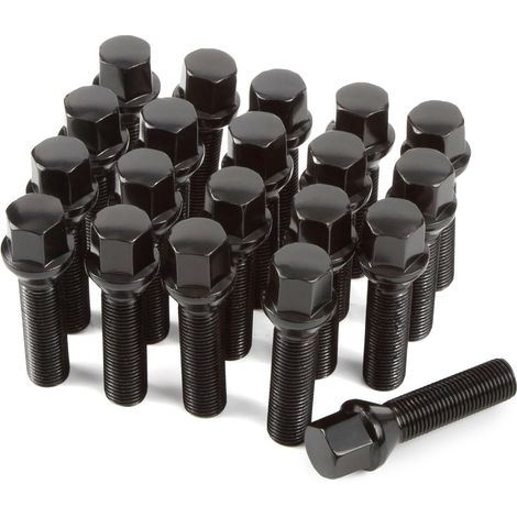 20 Boulons de Roue Filetage 40 mm Pour Élargisseurs de Voie I M12x1,5x40 mm I Siège Conique CLÉ 17 mm I Compatibles Avec (1/5)
