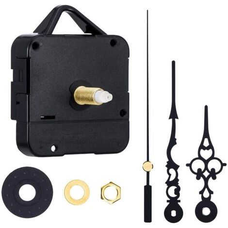 Mouvement d'horloge silencieux 3 aiguilles – Mécanisme quartz pour cadrans 6mm – Installation facile – Pour horloges personnalisées (1/5)