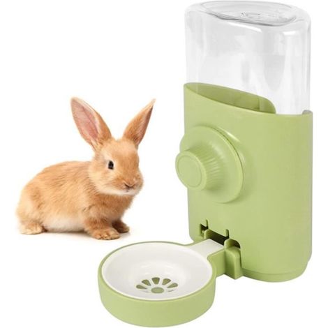 Distributeur d'eau automatique - Fontaine à eau pour lapin - 600ML - Plastique - Intérieur (1/4)