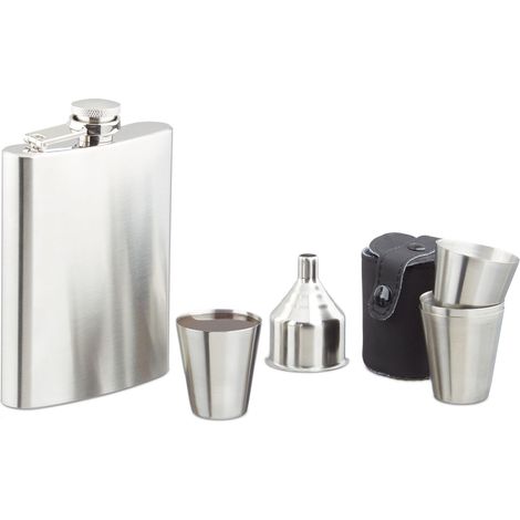 Juego de 7 botellas con boquilla de acero inoxidable