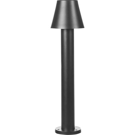 Lámpara de bolardo de jardín farolas para sendero exterior moderno 60 cm aluminio LED negro Holmes