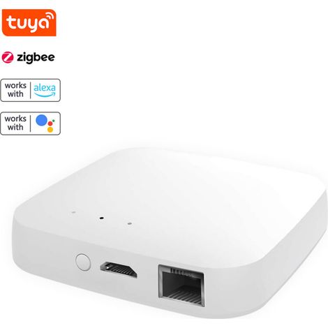 Passerelle filaire Tuya Zigbee pour la domotique intelligente des appareils Zigbee. Application smartphone pour le contrôle à distance. Compatible avec Google Assistant. Smart Life. (1/5)