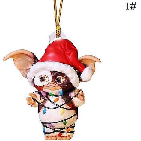 Pendentif de Noël rétro en fer, style antique, Père Noël et avion, décoration à suspendre au sapin de Noël, ornements, décoration de fête A4 (1/5)