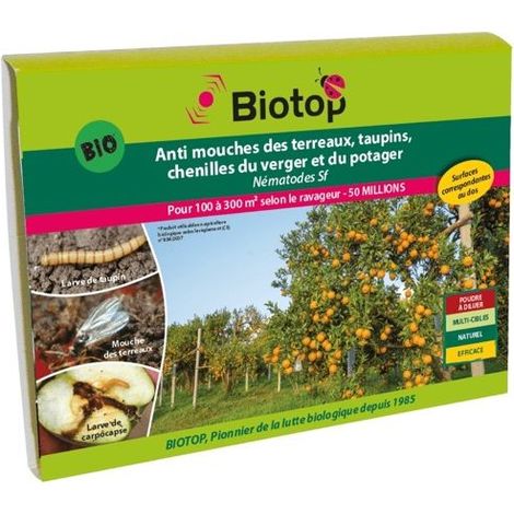 Nématodes SF anti mouche terreaux, taupins, chenilles 50M - 100m² (1/3)