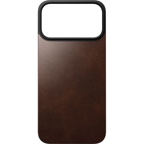 Nomad Magn. Leather Back MagSafe iPhone 17 Pro Max Rustic Brown H (1/5)