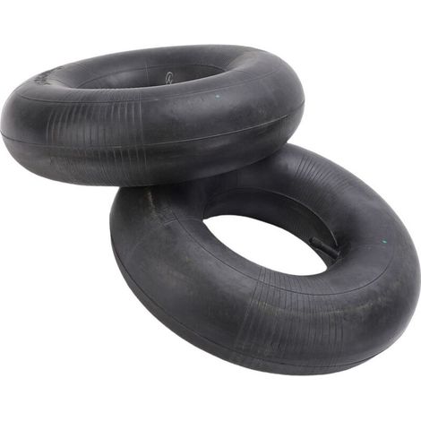 Lot de 2x Chambre à air 15x6.00-6 pour pneu de tracteur à pelouse – 380 x 380 x 115 mm – avec Valve droite – capacité de charge max. 200 kg – pour Roue Tondeuse à gazon Brouette Chariot Diable (1/5)