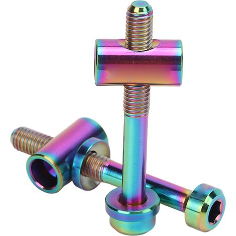 2 PCS VIS RISK M5 X 40mm Vis de Fixation de Tige de Selle Vélo Pièces de Rechange DIY Éclatant (1/5)