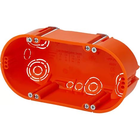 Elektrische Dose f-tronic hollewanddoos e118 doppelt 47 mm (1/2)