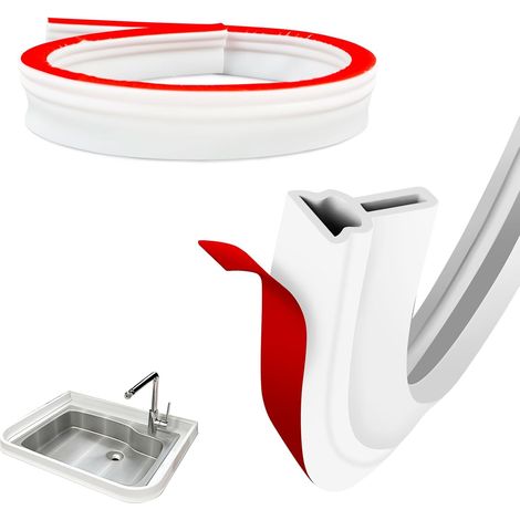 Joint Porte de Douche,Joint Salle de Bain,Joint Bas de Porte de Douche,Long Tuyau de Douche en Silicone, Étanche, Pliable, Installation Facile, Adapté Aux Salles de Bains (1/5)