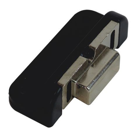 Gâche réglable pour profils pvc/bois - Finition : Noir RAL9005 - ANTIPANIC
