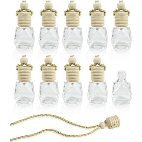 Lot de 10 désodorisants pour voiture, aromathérapie, diffuseur d'huiles essentielles à suspendre - Accessoires de décoration (1/5)