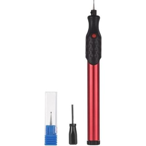 Stylo de graveur en verre, outil de graveur de bois Outil de gravure de la pointe de broyage,Outil portable sans fil pour les artistes Batte de sculpture à batterie (1/5)