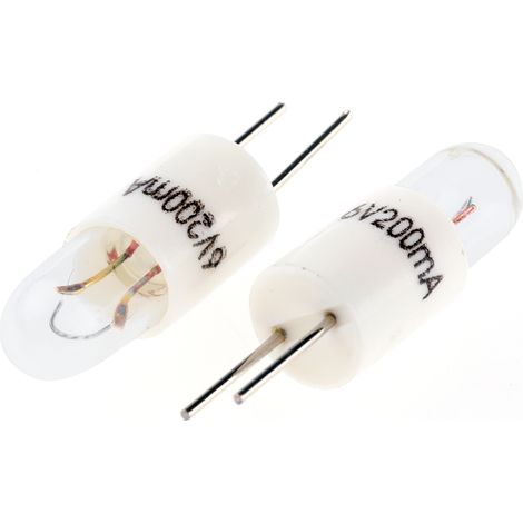 Ampoule RS PRO 6 V 200 mA, 2 broches