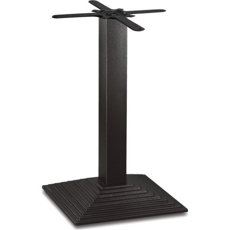Pied de Table Carré "Effet Escalier" en Fonte - Bolero