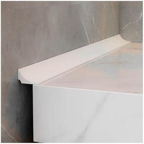 Bande d'étanchéité autocollante pour baignoire, sol de pièces humides - Blanc (2 m) (1/5)