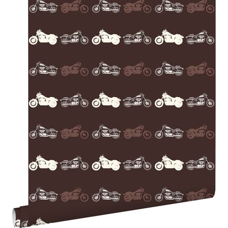 papier peint motos marron - ESTAhome (1/5)