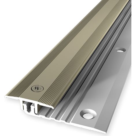 PROVISTON Ausgleichsprofil Vinylprofil Breite: 25 mm Höhenausgleich: 4 - 9.5 mm Länge: 900 mm Aluminiumprofil Sand 1 Stück