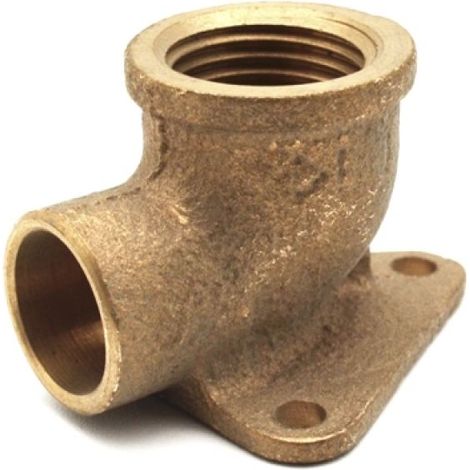 GOMITO BRONZO F. CON 3 FLANGE  A SALDARE 1/2 x 12