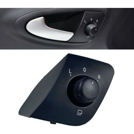 Bouton de réglage du rétroviseur latéral extérieur pour Seat Ibiza 2009-2015 6J1959565 (1/4)