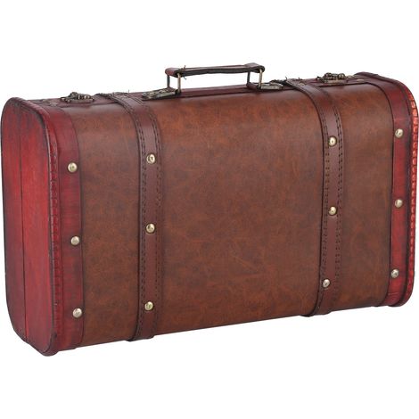 Valise ancienne, coffre de rangement portable en bois, collection d'objets, accessoires de photographie (1/5)