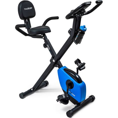 THUNDER TINY Heimtrainer Klappbar Fitnessbike Magnetisch 8 Widerstandsstufen mit Rückenlehne bis 110 kg