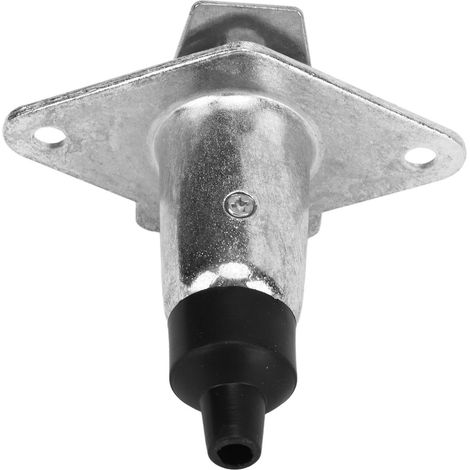 Prise de remorque 7 broches métallique petite fiche accessoire camping-car caravane remorque pièce de rechange (1/5)