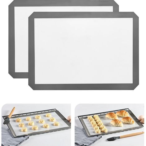 Silicone Baking Mat, 29.5 x 42 cm Reusable Silicone Baking Sheets for Oven, Non-Stick Baking Mat for Cookies and Macaroons (1/5)