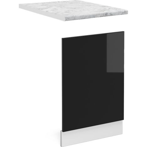 Pannello frontale R-Line, Nero lucido, 45 cm , PL Marmo, Vicco (1/5)