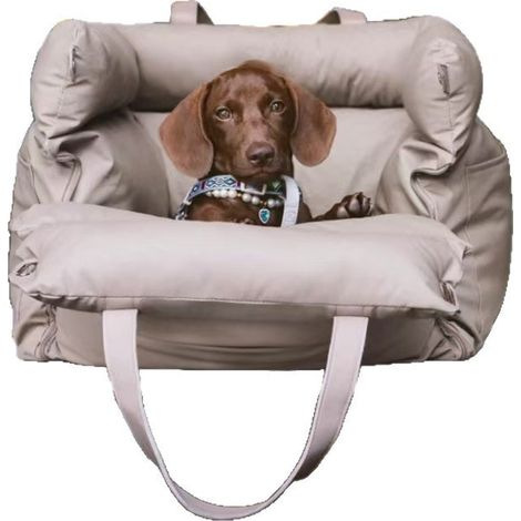 sac portable sport to pour chien en cuir imperméable, sac transport portable et lavable animaux comp (1/5)
