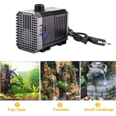 Pompe submersible pour aquarium, 600 litres/heure, 8 watts, pour étang, filtre de fontaine, CHJ-600 (1/5)