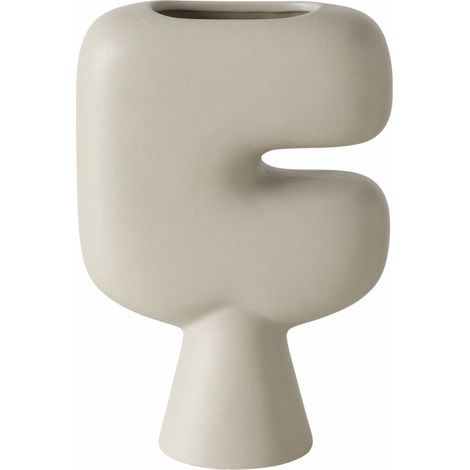 Vase aus Ton matt PASU, 23 cm