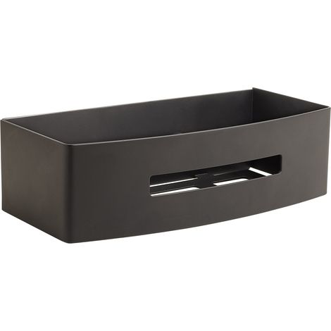 GEDY 77181400000 POSEIDON Porta objetos rectangular de ducha negro mate - ref: 77181400000 (1/2)