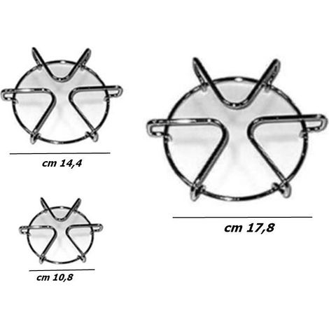 GRIGLIA PER CUCINA ADATTA FRATELLI ONOFRI COLORE INOX KIT 3 MISURE. F 4010 11 12 (1/2)