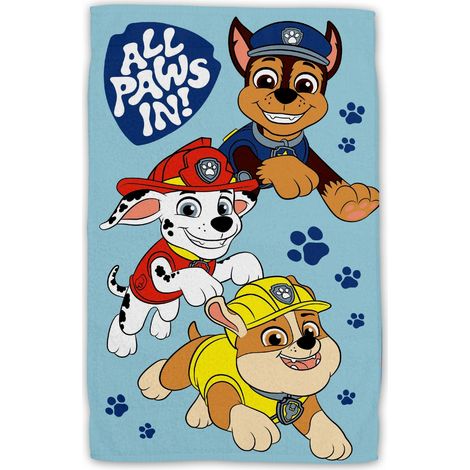 Paw Patrol Handtuch 100% Baumwolle, 30x50 cm, schnelltrocknend & bedruckt